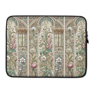 Art Nouveau Flowers Laptop Sleeve
