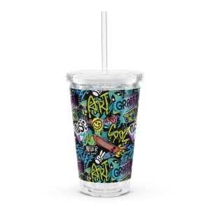 Graffiti Frenzy Reusable Tumbler