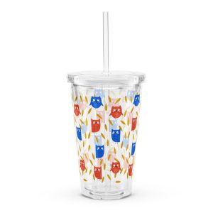 Cute Owls Reusable Tumbler