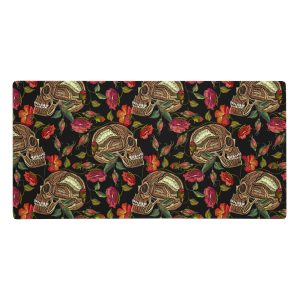 Skull Garden Elegance Gaming Mouse Pad