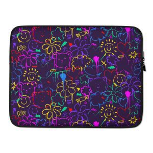 Neon Doodle Laptop Sleeve