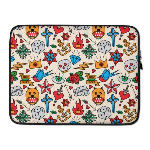 Retro Ink Laptop Sleeve