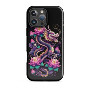 Dragon and Lotus MagSafe iPhone Case