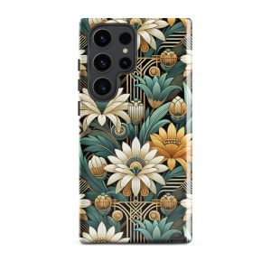 Art Deco Flowers Samsung Case
