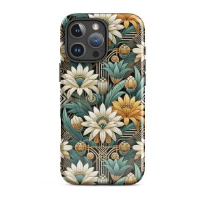 Art Deco Flowers MagSafe iPhone Case